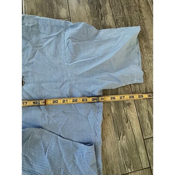 Chaps x Ralph Lauren Men's Blue White Plaid Print Button Down Shirt Size Large - Picture 6 of 8